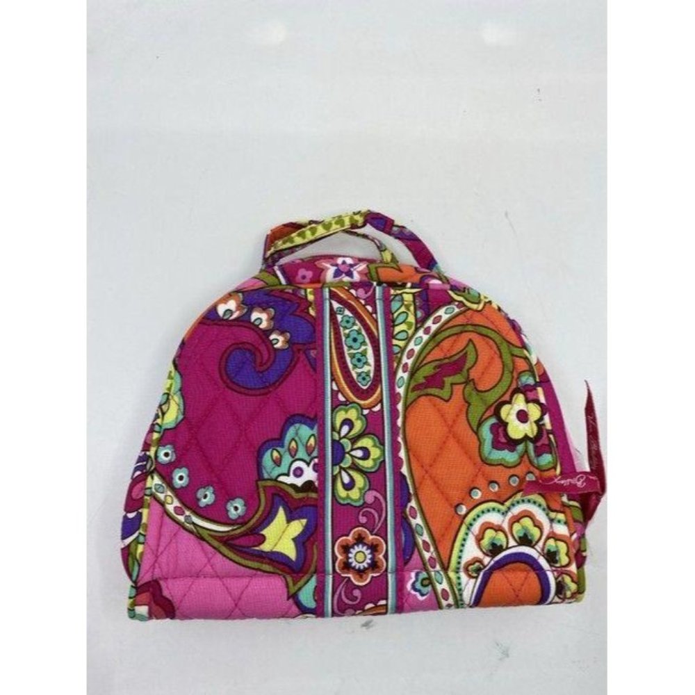 vera bradley purple multicolor quilted fabric cosm - Picture 2 of 3